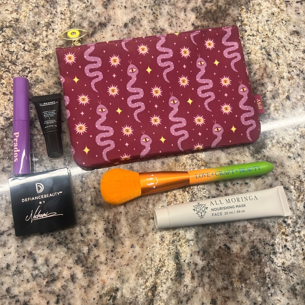Ipsy Purple and Orange Beauty Set